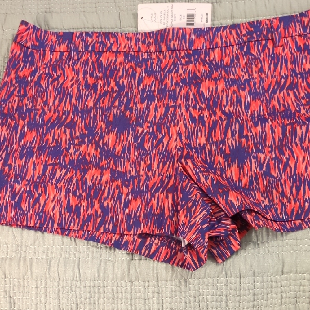French Connection Pink and Blue Athletic Shorts